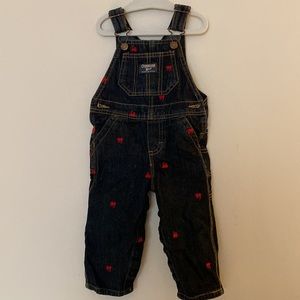 Oshkosh Bgosh train Jean overalls 12 months